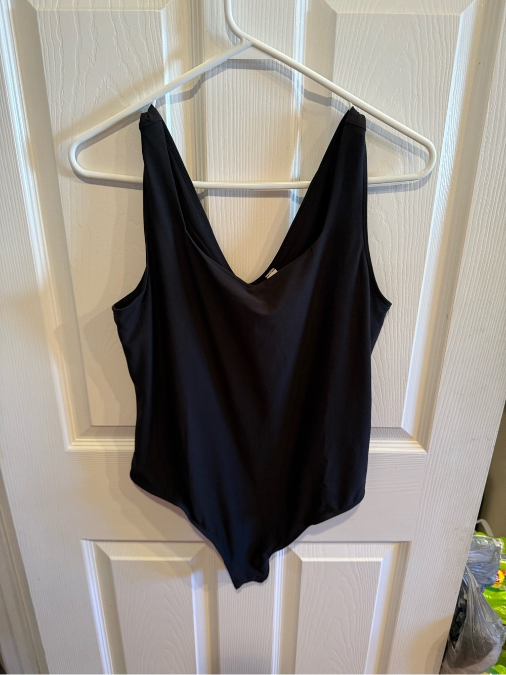 NWOT Black Snap Bodysuit Size XL
